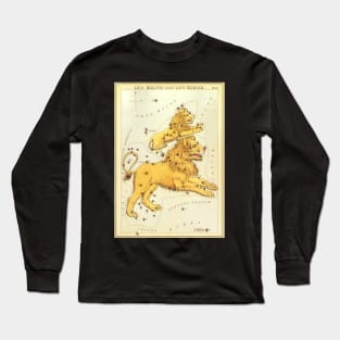 Leo the Lion, from Urania's Mirror, Vintage Signs of the Zodiac Long Sleeve T-Shirt